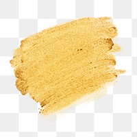 Festive metallic gold paint brush stroke 