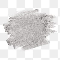 Festive shimmery metallic silver winter wonderland paint brush stroke texture badge background