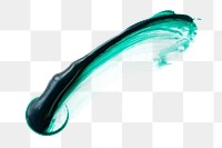 Green acrylic brush stroke transparent png