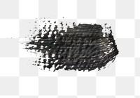 Black acrylic brush stroke transparent png