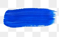 Blue acrylic brush stroke transparent png