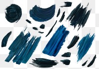 Acrylic brush strokes background transparent png