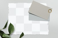 Blank business card template mockup