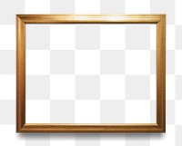 Wooden picture frame mockup transparent png