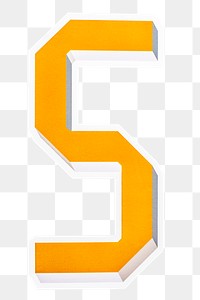 Creative typography letter S icon design sticker