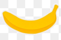 Delicious banana fruit icon design sticker