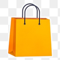 Shopping bag paper craft illustration icon design sticker