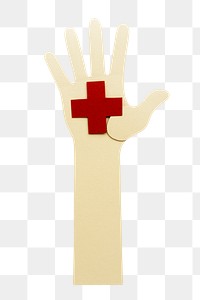 Medical care paper craft design element