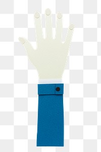 Hand of a businessman paper craft design element