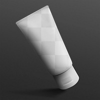 Png tube mockup for beauty product packaging