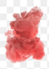 Red color png smoke element