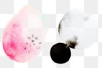 Abstract watercolor design elements transparent png