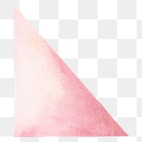 Triangle watercolor hand painted transparent png