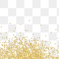 Dusty gold particles pattern background transparent png