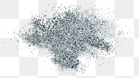 Dusty silver particles pattern background transparent png