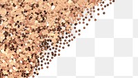 Dusty copper particles pattern background transparent png