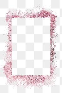 Dusty shiny pink frame illustration transparent png