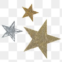 Shiny dusty stars transparent png