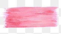 Pink watercolor brush stroke transparent png