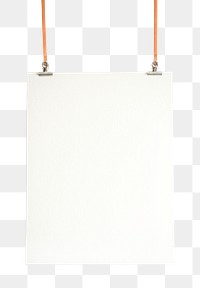 Blank hanging board template transparent png