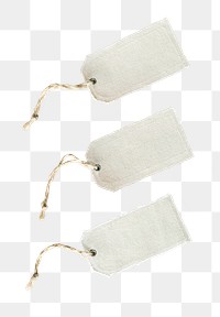 Natural cotton cloth label mockup set