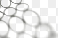 PNG Shadow of connected circles, transparent background