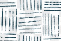 Block print png striped pattern background in blue 