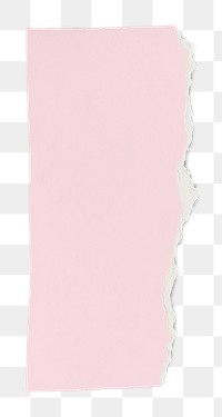 Ripped paper pink element png in handmade craft