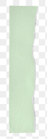 Ripped paper green element png handmade craft