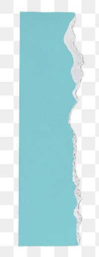 Torn paper blue element png diy craft