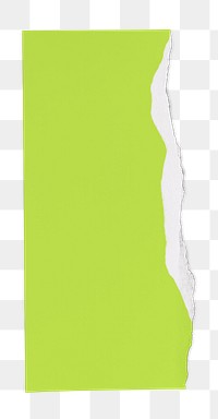 Ripped paper green element png handmade craft