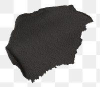 Png smeared wet cement texture element in black tone