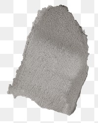 Png smeared wet cement texture element in gray tone