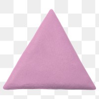 Png clay triangle geometric shape pink cute graphic for kids