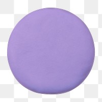 Png clay circle geometric shape purple cute graphic for kids