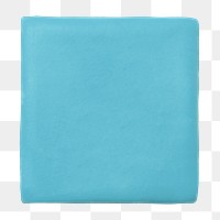 Png clay square shape blue cute graphic for kids