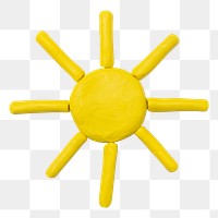 Png yellow sun clay craft cute handmade creative art graphic