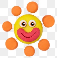 Png Covid-19 virus clay character cute handmade creative art for kids