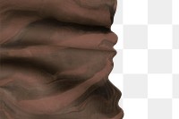 Png clay marble textured border in brown DIY creative craft