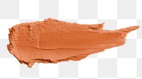Png orange cream smear design element texture