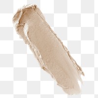Png beige cream smear design element texture