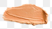 Png orange cream smear design element texture