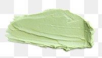 Png green cream smear design element texture