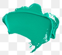 Green paint smear textured png brush stroke creative art graphic