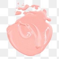 Pink acrylic paint textured png brush stroke creative art graphic