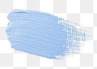 Blue paint smudge textured png brush stroke creative art graphic