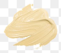 Beige acrylic paint textured png brush stroke creative art graphic