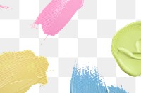 Pastel paint textured border png background abstract DIY experimental art