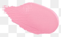 Pink acrylic paint textured png brush stroke creative art graphic