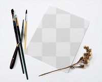 Blank canvas png transparent mockup